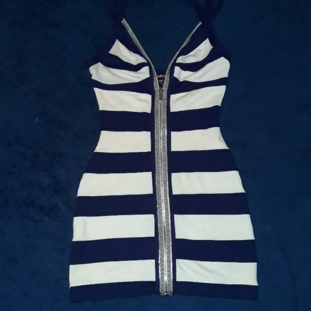 Bebe zip up Mini Dress